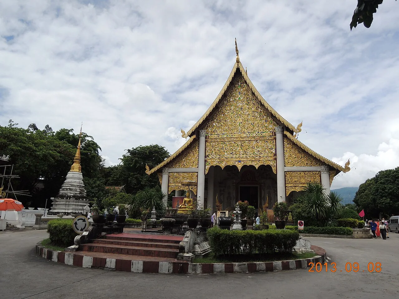 清邁帕辛寺寺院建築實際攝影