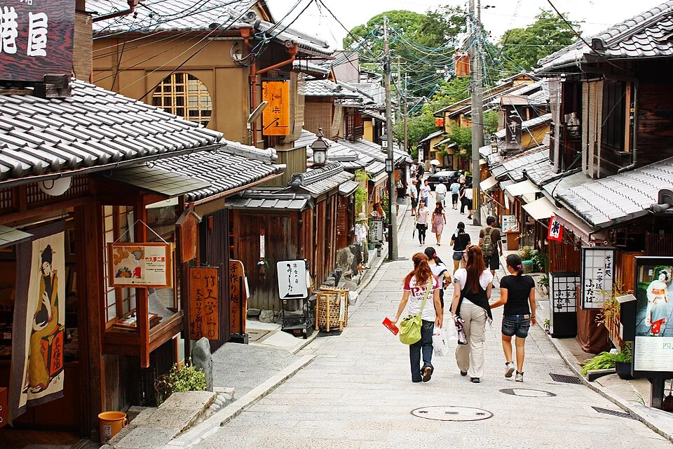 三年坂一帶的街道與沿路町家