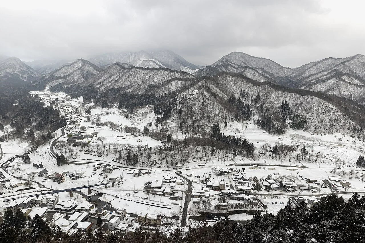 立石寺五大堂眺望山寺・2022 年實景