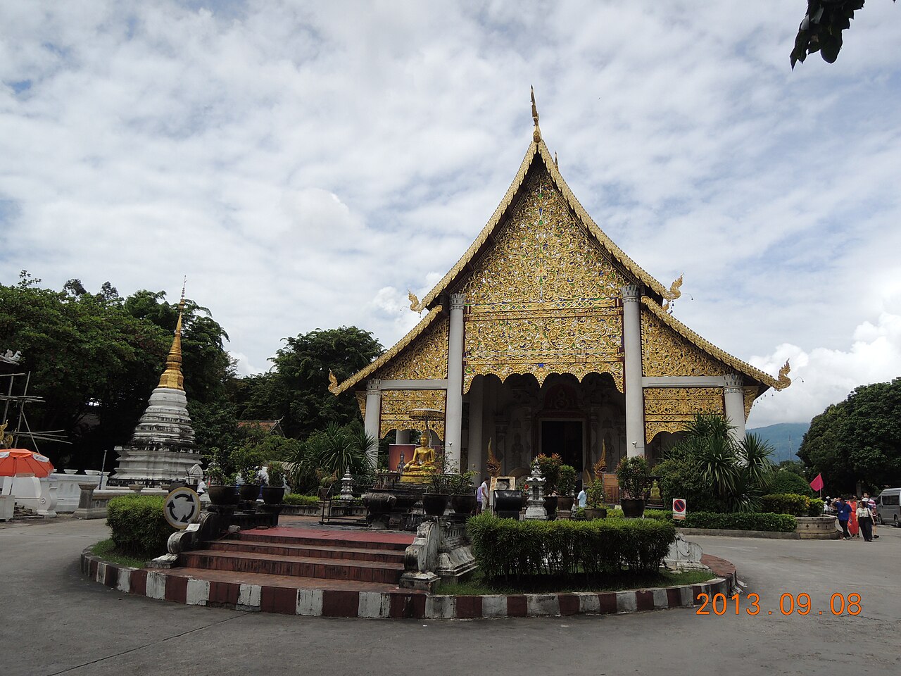 清邁帕辛寺寺院建築實際攝影
